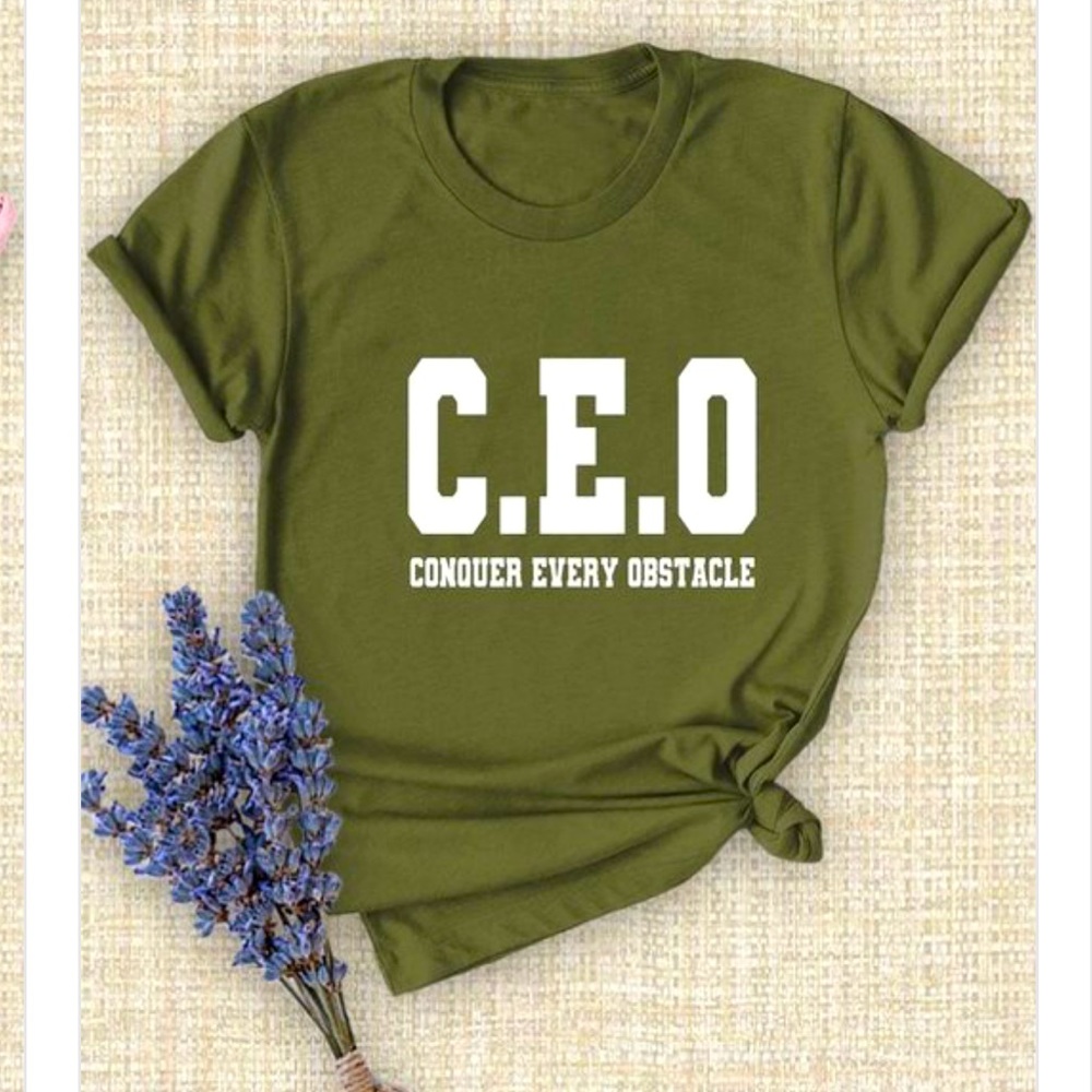 Women’s C.E.O. Graphic Tee (Olive)